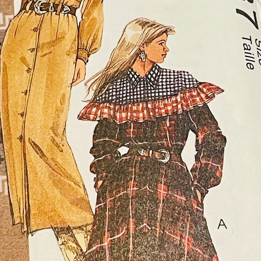 McCalls 7237 Size C (10,12,14) Vintage Sewing Pattern McC Old West Brand NEW FF